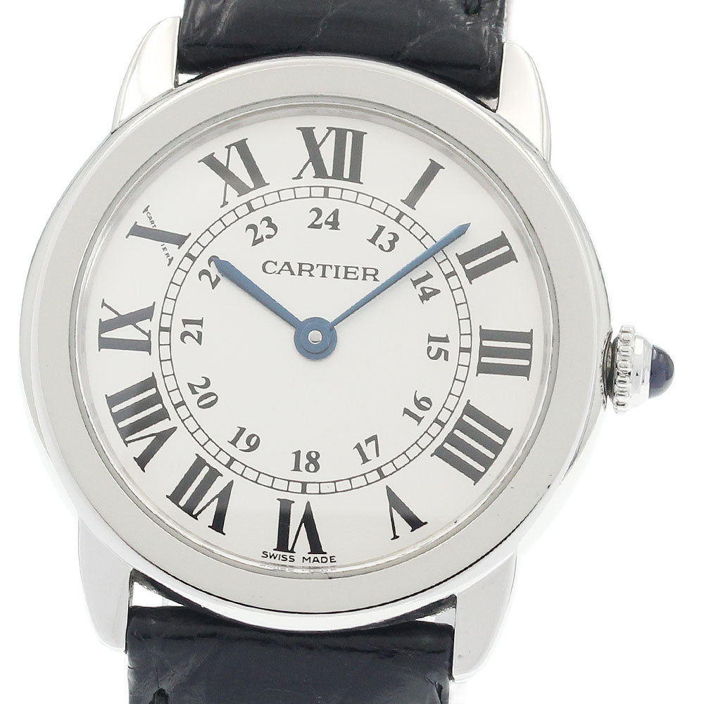 CARTIER Ronde Solo SM W6700155 Silver Dial Quartz Ladies Watch_942419
