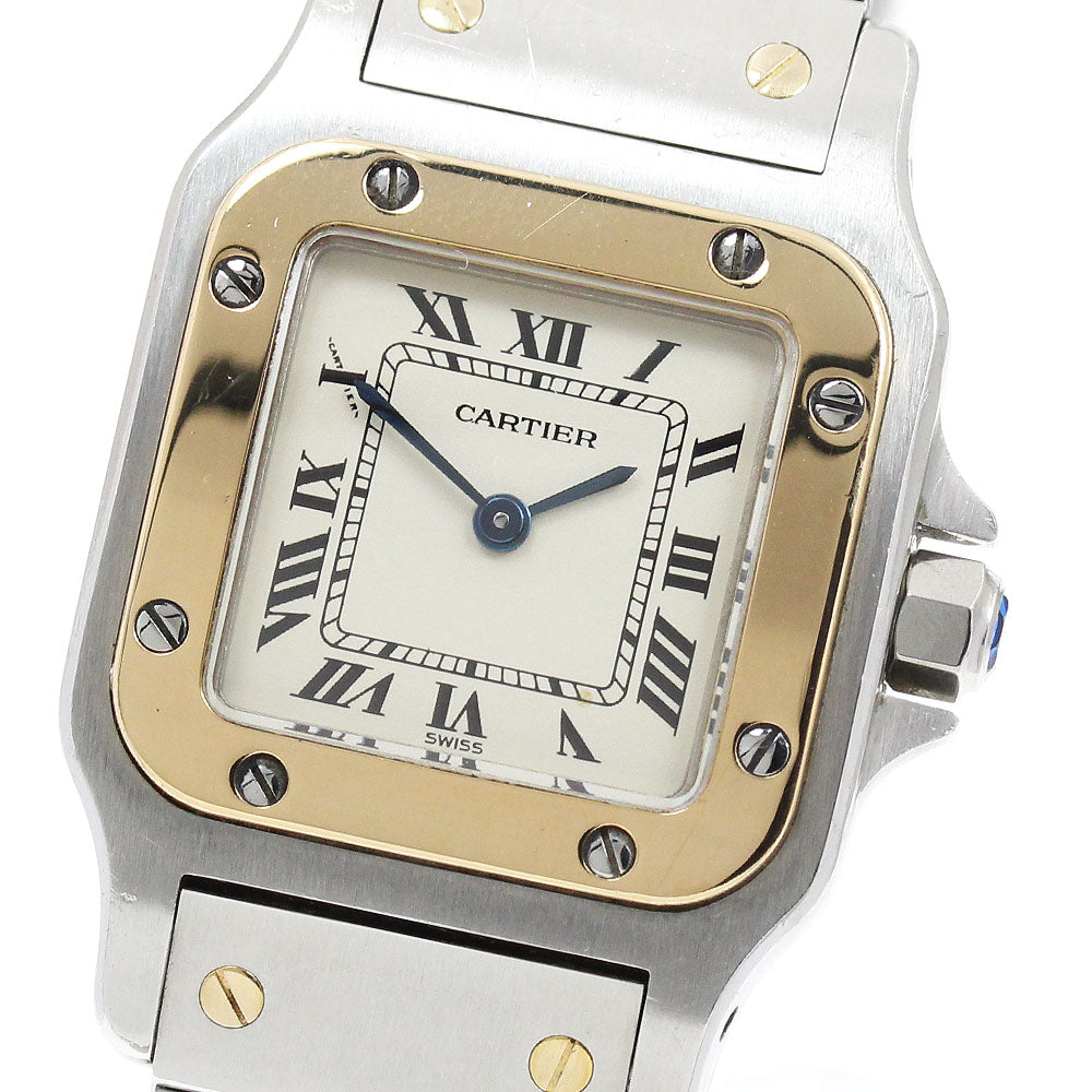 CARTIER Santos GalbeeSM W20012C4 beige Dial Quartz Ladies Watch_942433