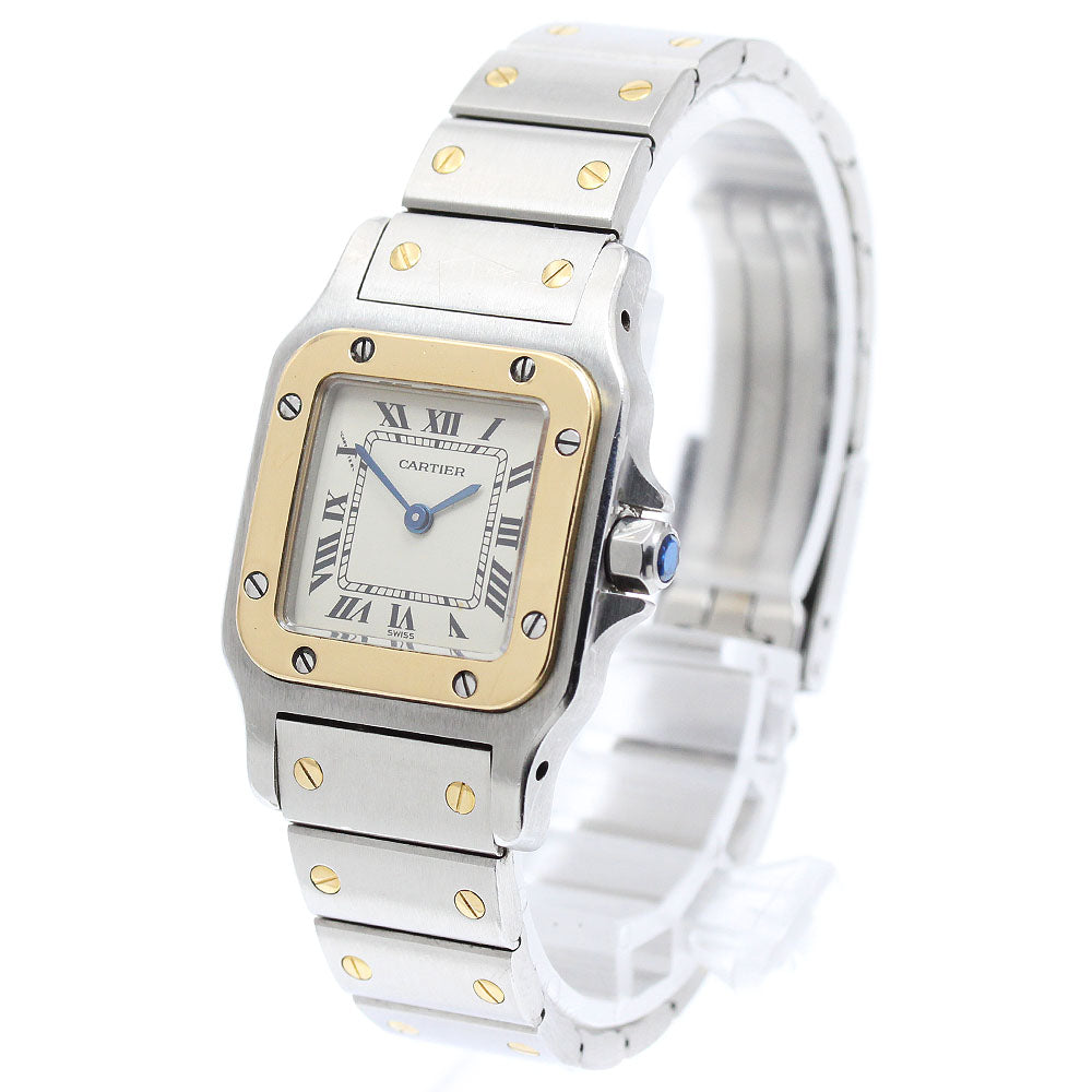 CARTIER Santos GalbeeSM W20012C4 beige Dial Quartz Ladies Watch_942433