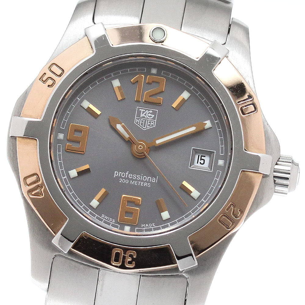 TAG HEUER Exclusive WN1351-0 Date Gray Dial Quartz Ladies Watch_942440