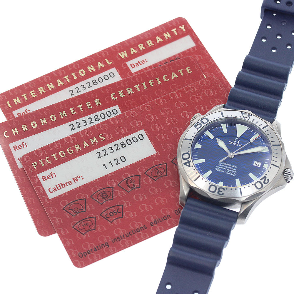 OMEGA Seamaster Professional 300 2232.80 Date blue Dial Automatic Men's_942443
