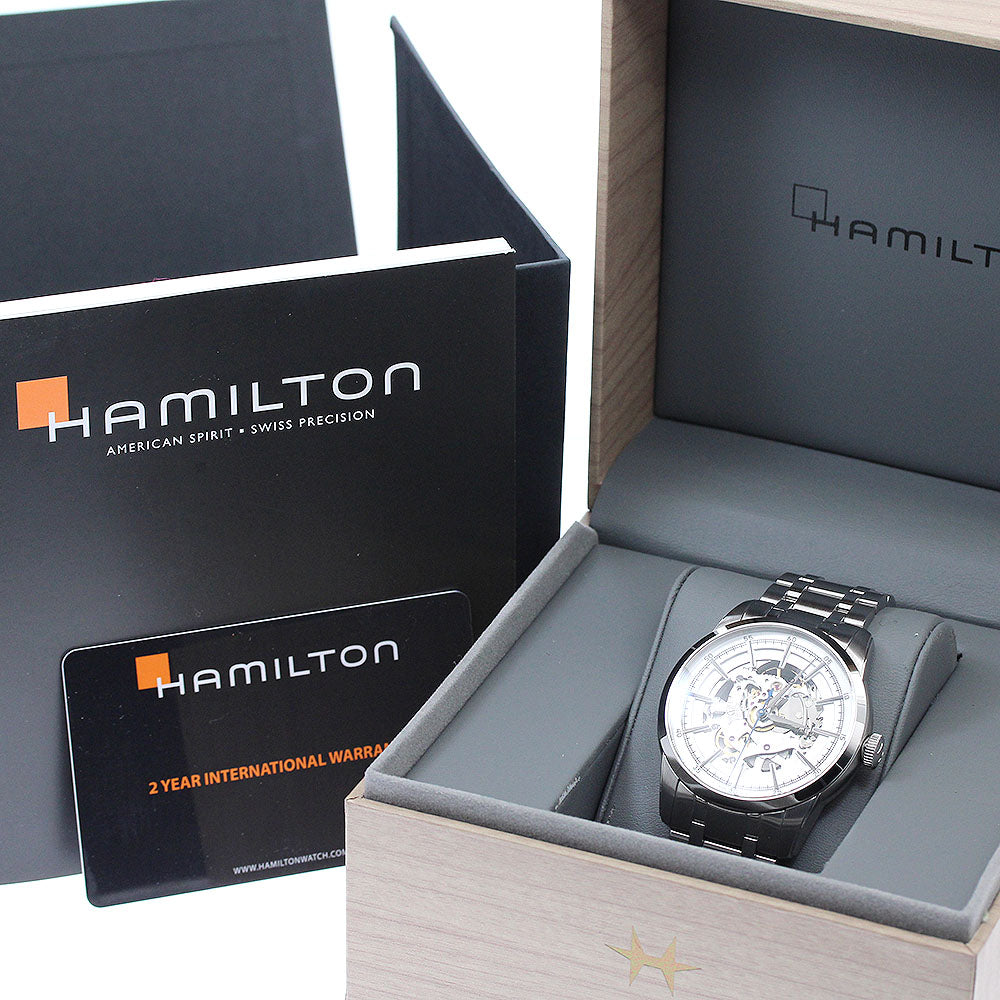 HAMILTON Rail road H406550/H40655151 Skeleton Dial Automatic Men's Watch_942448