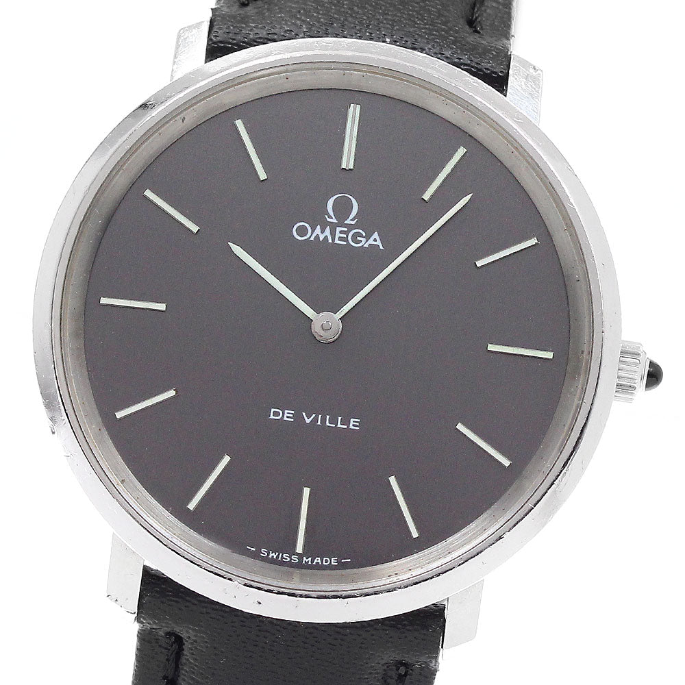 OMEGA De Ville 111.0107 Round Cal.625 Gray Dial Hand Winding Men's Watch_942453
