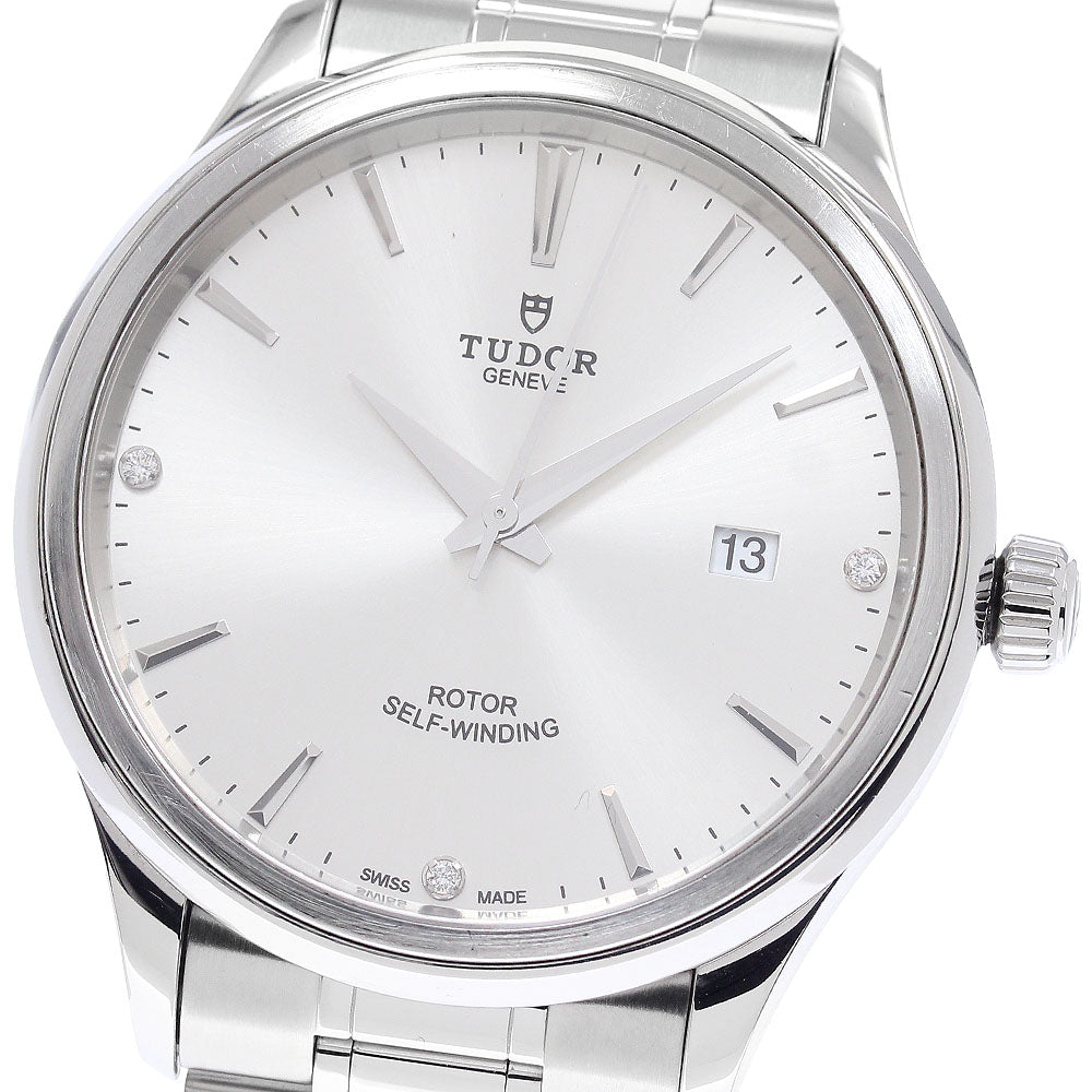 TUDOR style 12700 Date 3P diamond Silver Dial Automatic Men's Watch_942510