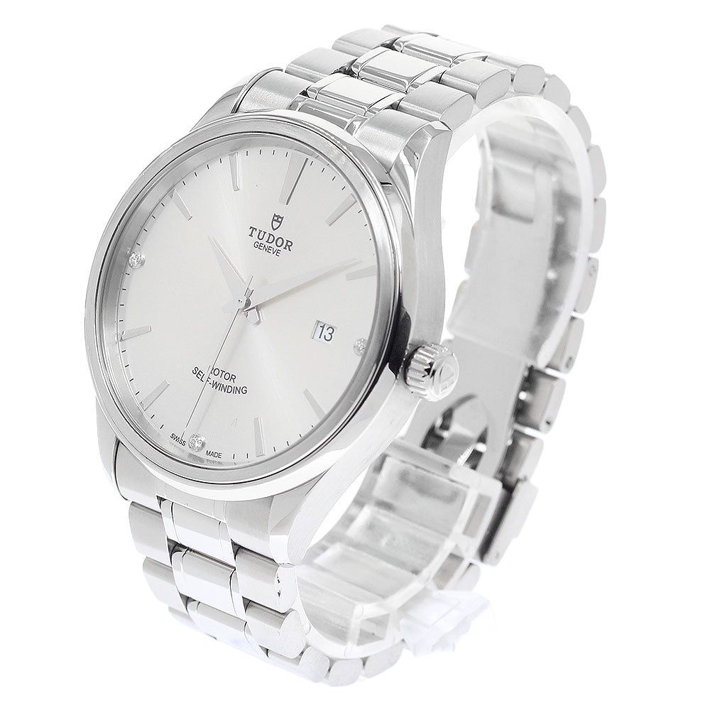 TUDOR style 12700 Date 3P diamond Silver Dial Automatic Men's Watch_942510
