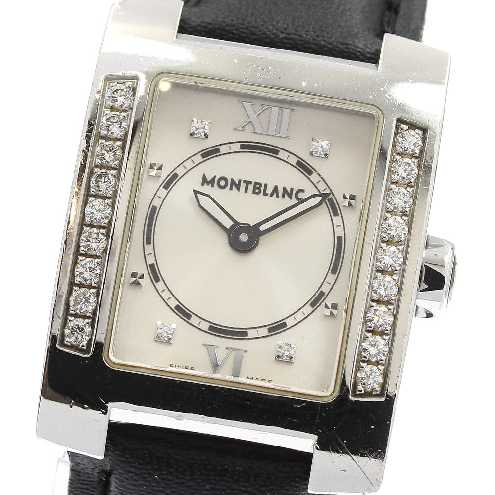 MONTBLANC Profile 7047 Diamond Bezel Silver Dial Quartz Ladies Watch_942536