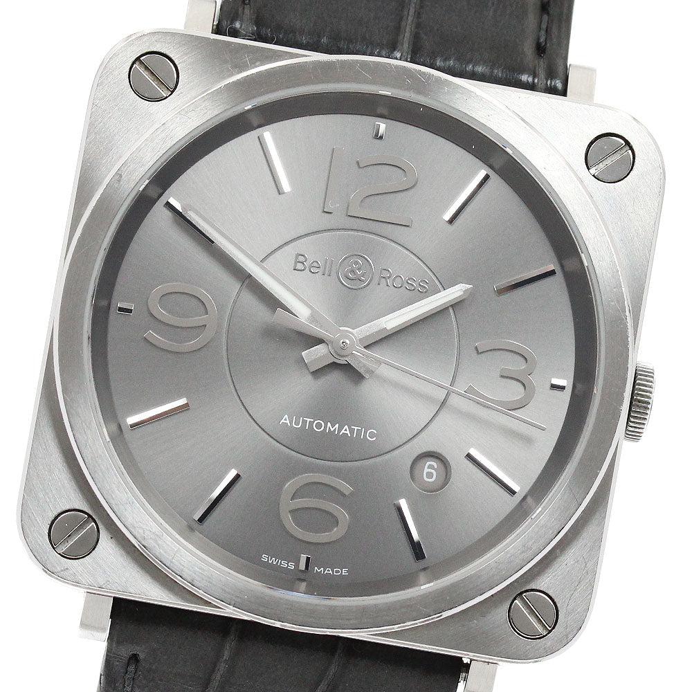 Bell＆Ross Officer Ruthenium BRS-92OFFICER-AL Date gray Dial Automatic Boy's Watch_942538