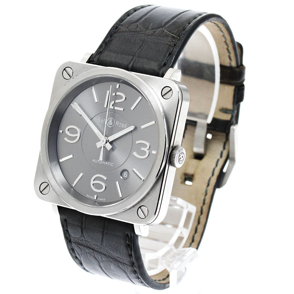 Bell＆Ross Officer Ruthenium BRS-92OFFICER-AL Date gray Dial Automatic Boy's Watch_942538