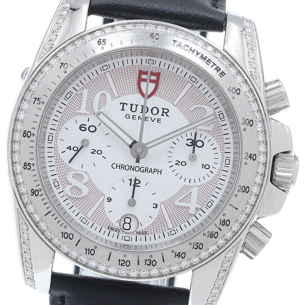 TUDOR Classic 20310 Lug Bezel Diamond Chronograph Automatic Men's Watch_942565