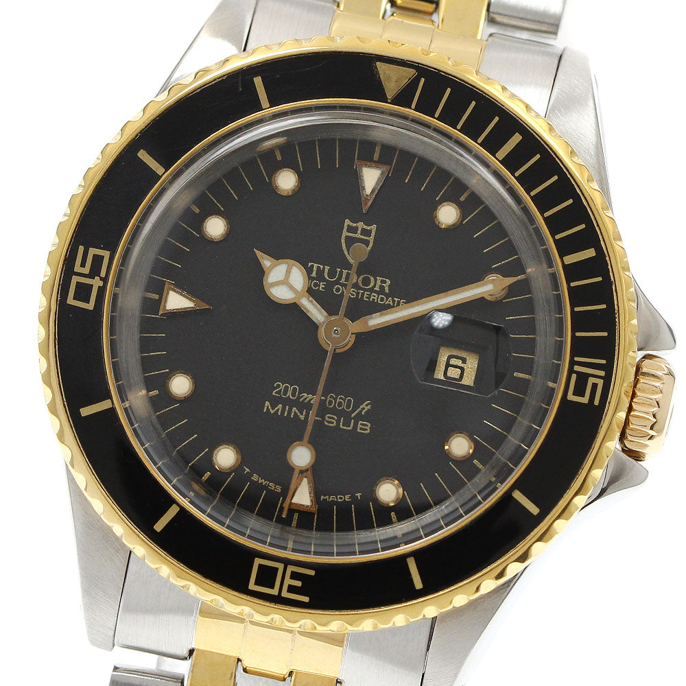 TUDOR Mini Sub Prince Oyster Date 73091 black Dial Automatic Boy's Watch_942567