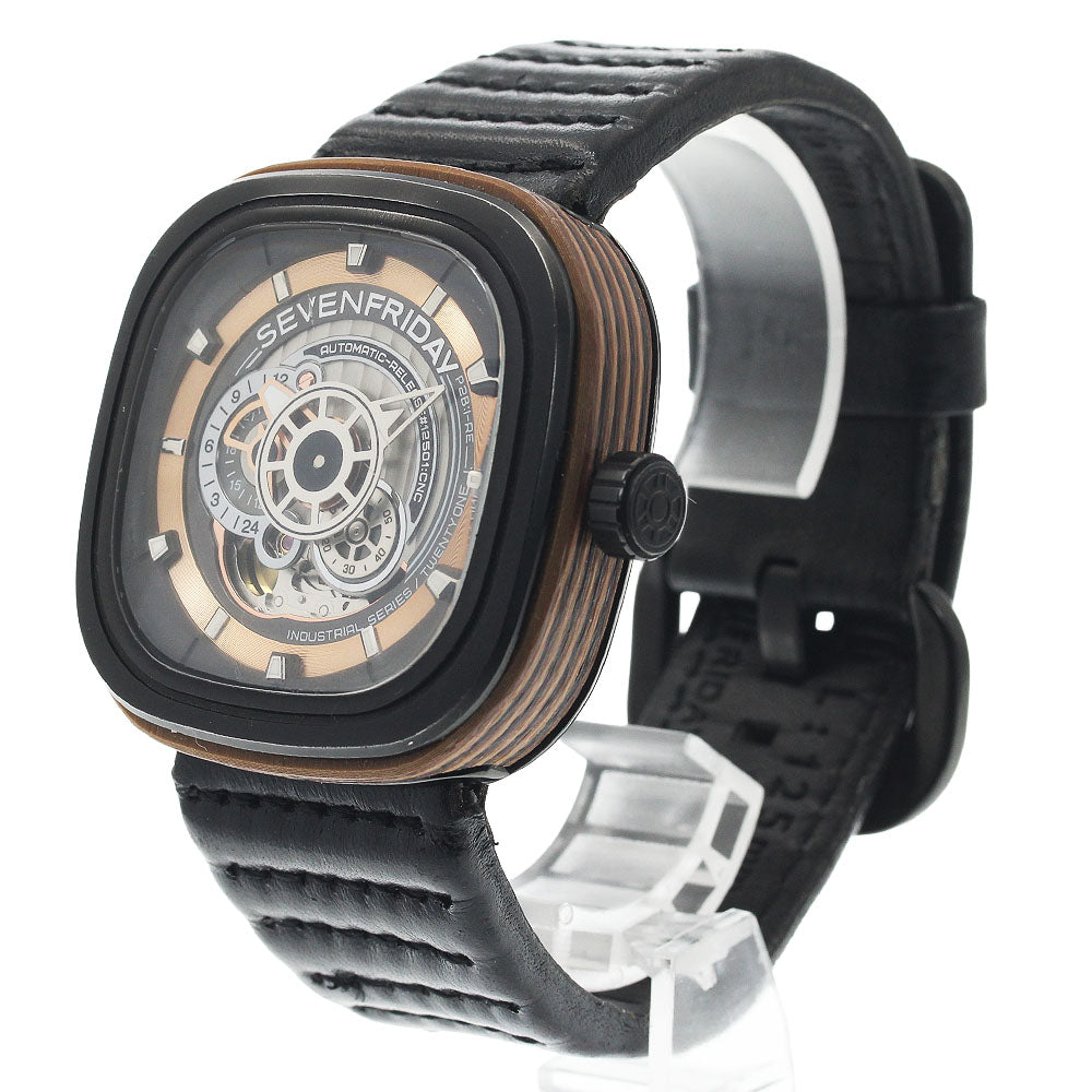 SEVENFRIDAY SF-P2B/03 Woody Limited to 450 pieces worldwide Gold / grey Dial Automatic Men's Watch_942574