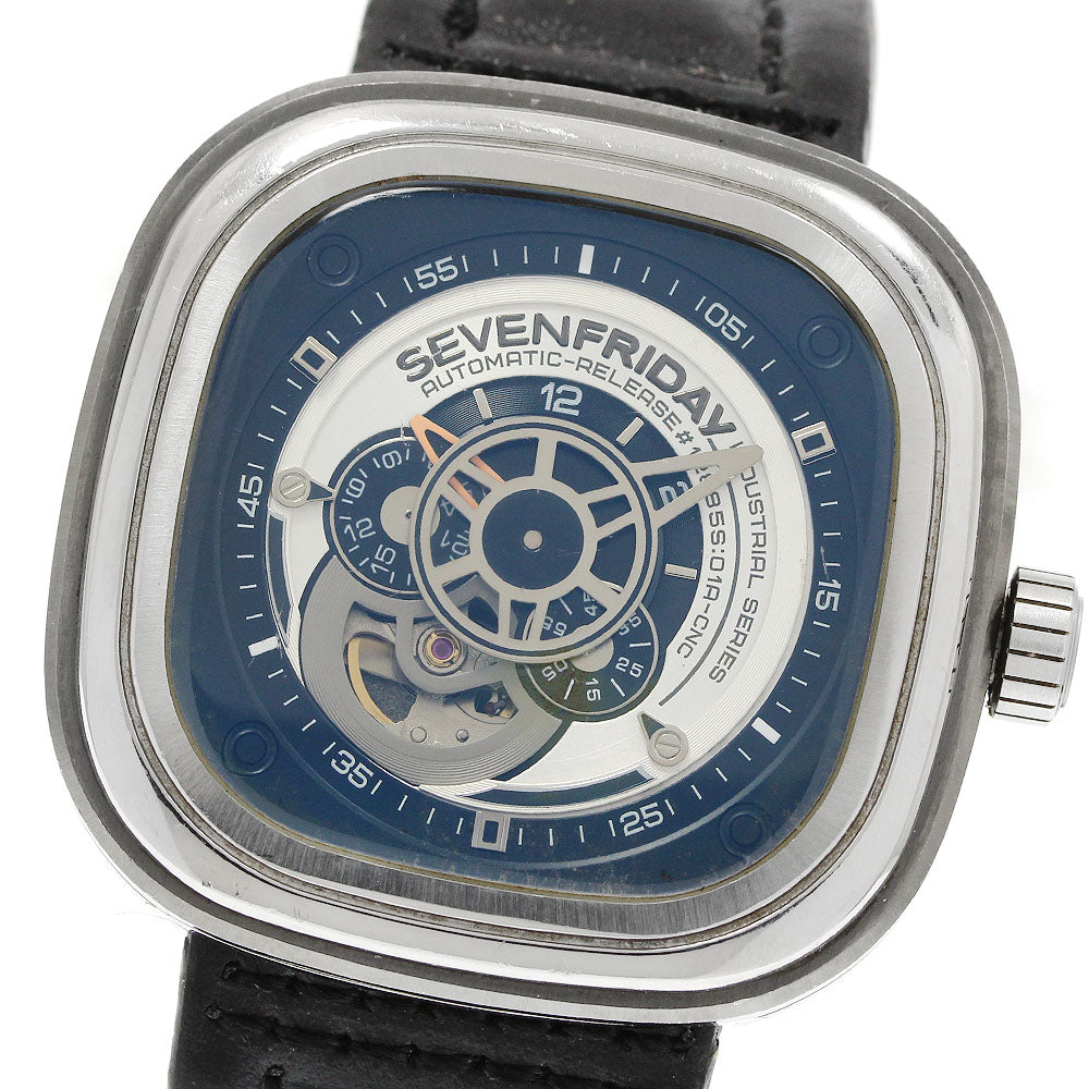 SEVENFRIDAY P series SF-P1/01 Silver / Black Dial Automatic Men's Watch_942575