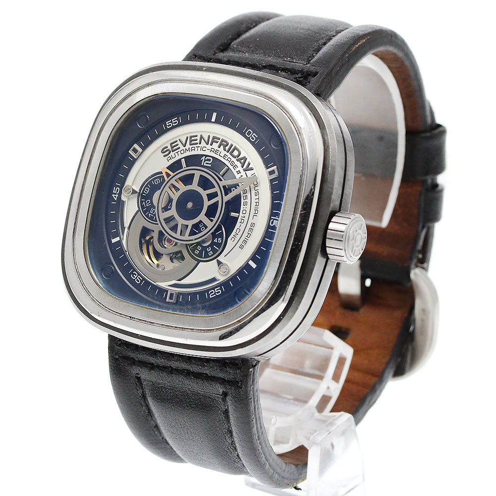 SEVENFRIDAY P series SF-P1/01 Silver / Black Dial Automatic Men's Watch_942575