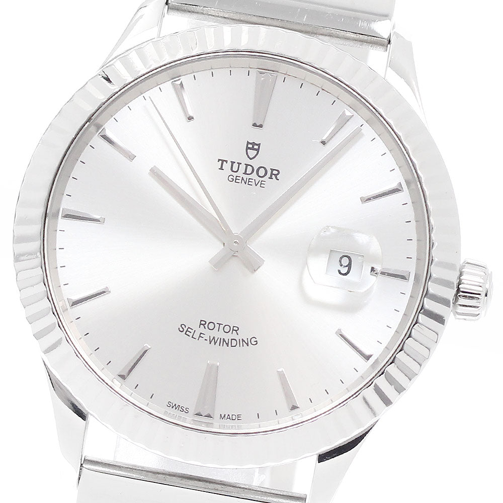 TUDOR Style 41mm 12710 Date Silver Dial Automatic Men's Watch_942577
