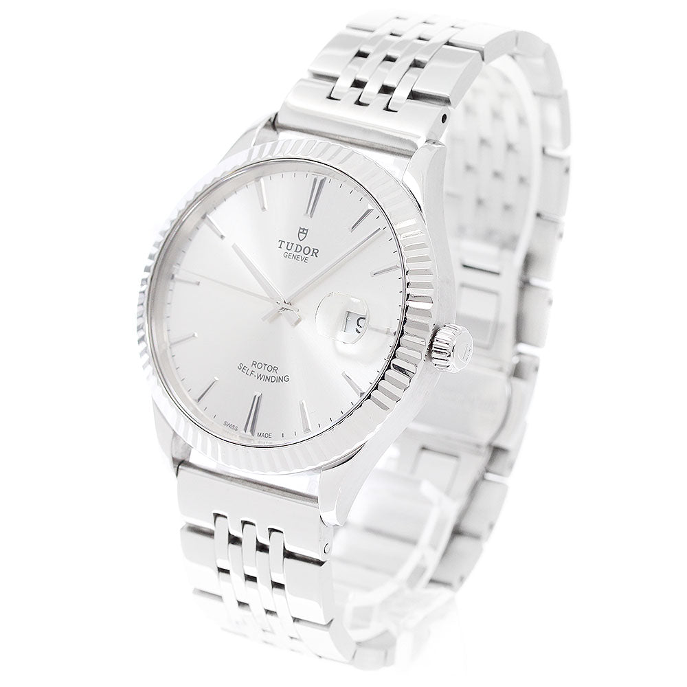 TUDOR Style 41mm 12710 Date Silver Dial Automatic Men's Watch_942577