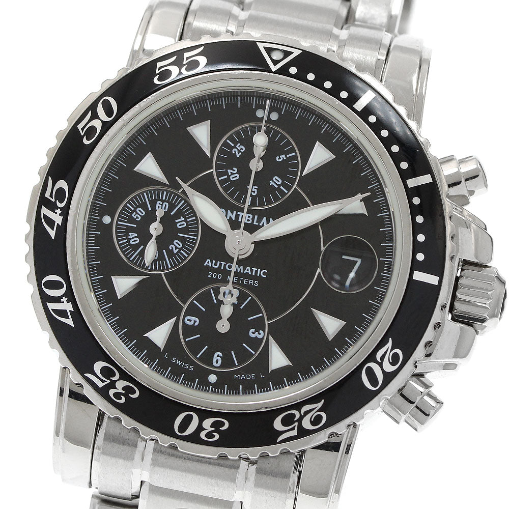 MONTBLANC Meisterstic 7034 Date Chronograph black Dial Automatic Men's_942596