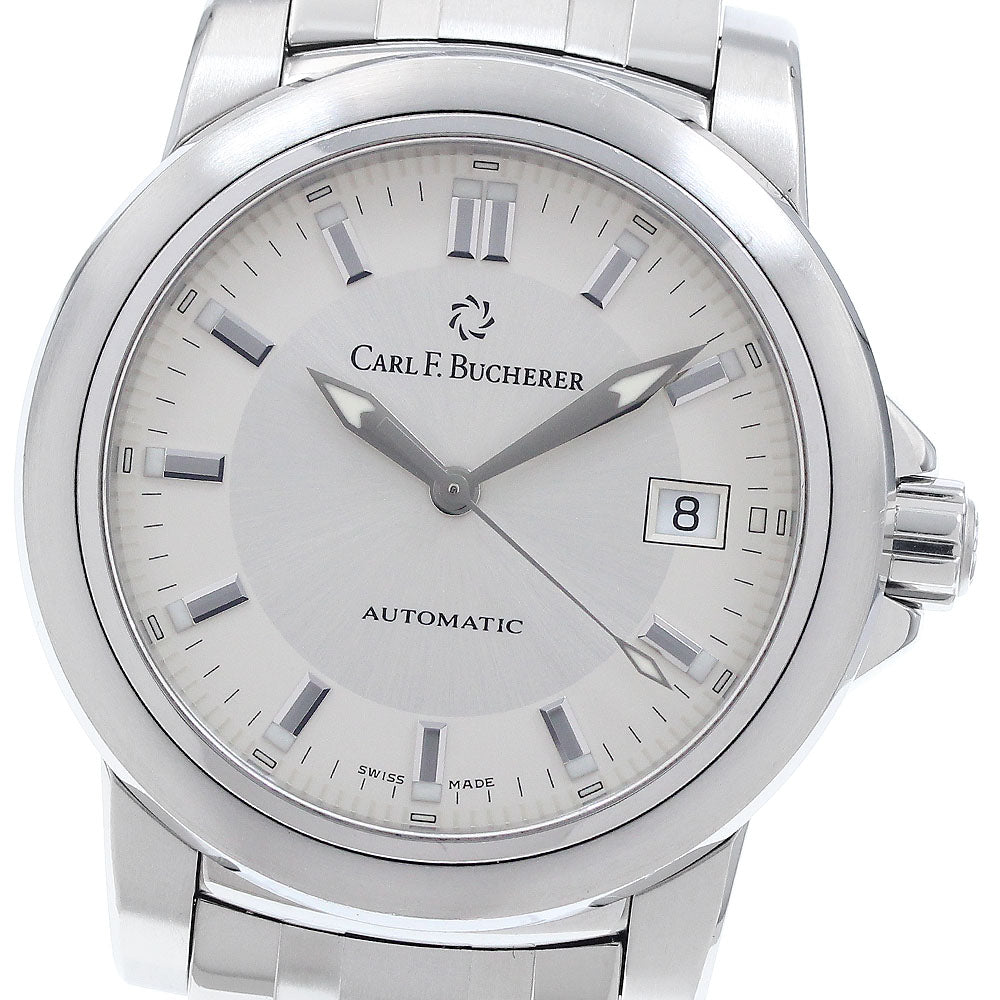CARL F.BUCHERER Patravi 10617.08 Date Silver Dial Automatic Men's Watch_942599