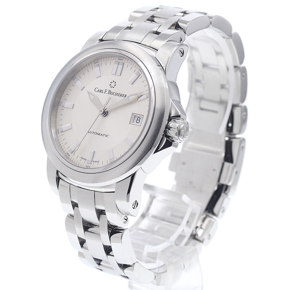CARL F.BUCHERER Patravi 10617.08 Date Silver Dial Automatic Men's Watch_942599