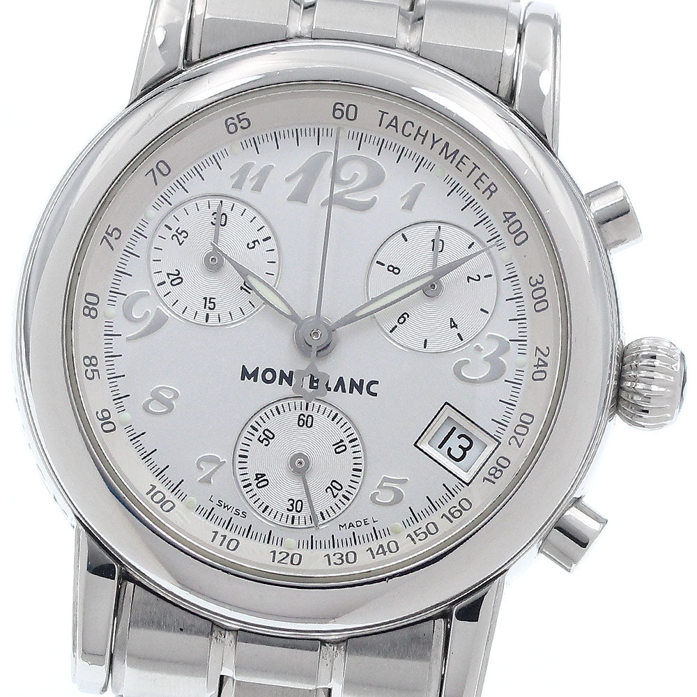 MONTBLANC Meisterstic 7039 Chronograph Silver Dial Quartz Ladies Watch_942606