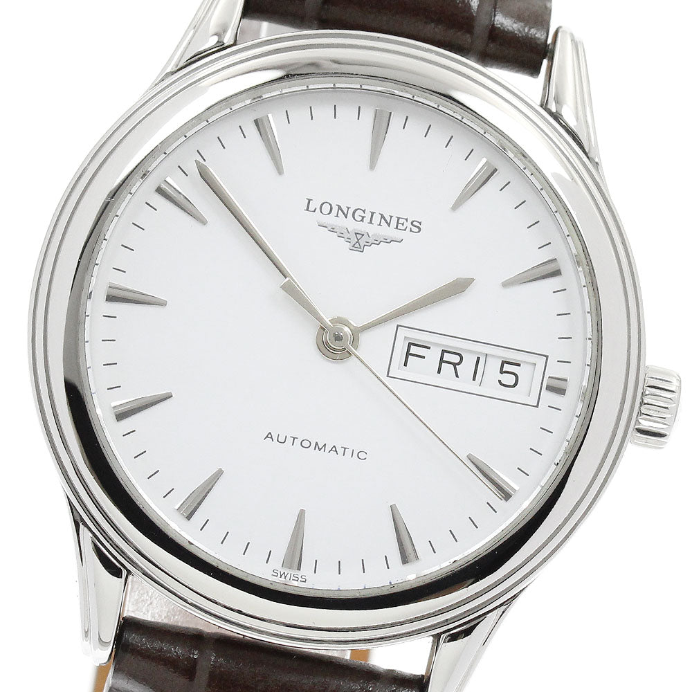 LONGINES Flagship L4.799.4 Day date white Dial Automatic Men's Watch_942624