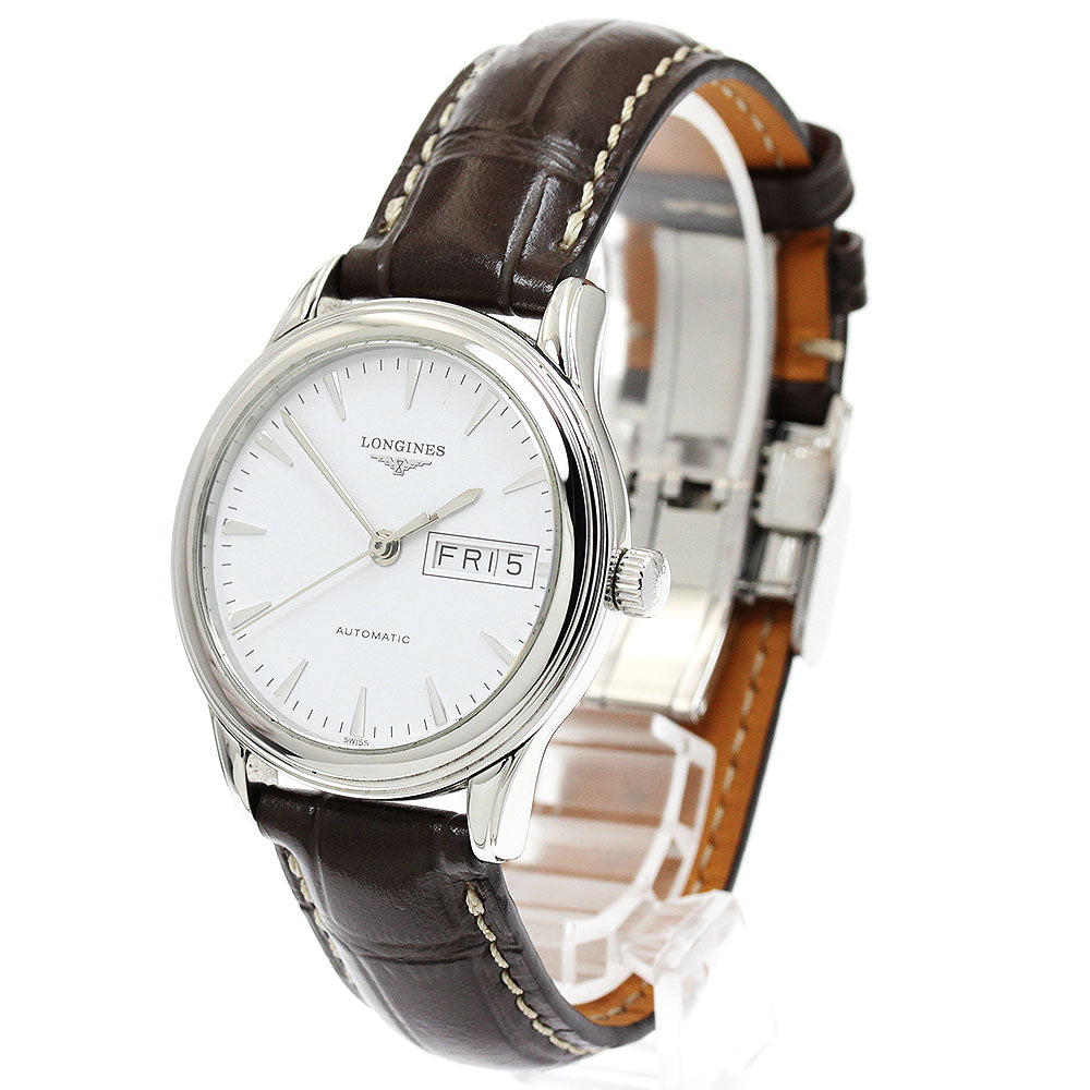 LONGINES Flagship L4.799.4 Day date white Dial Automatic Men's Watch_942624