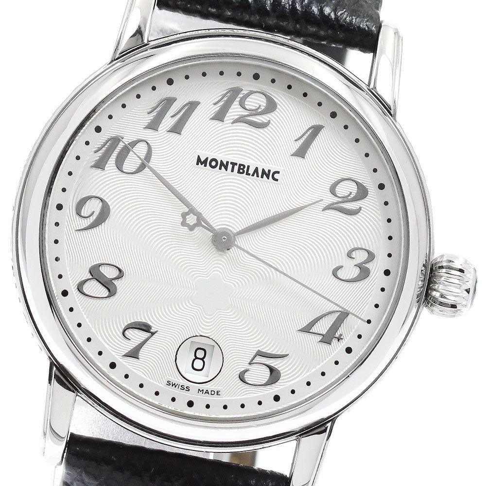 MONTBLANC Meisterstic 7042 Date Silver Dial Quartz Men's Watch_942625