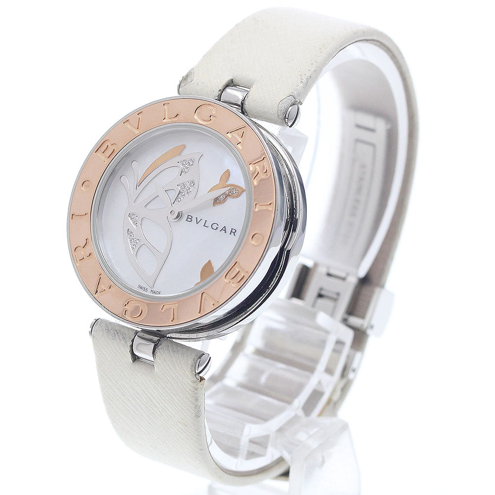 BVLGARI B.zero1 BZP30S Butterfly Diamond White shell Dial Quartz Ladies Watch_942626