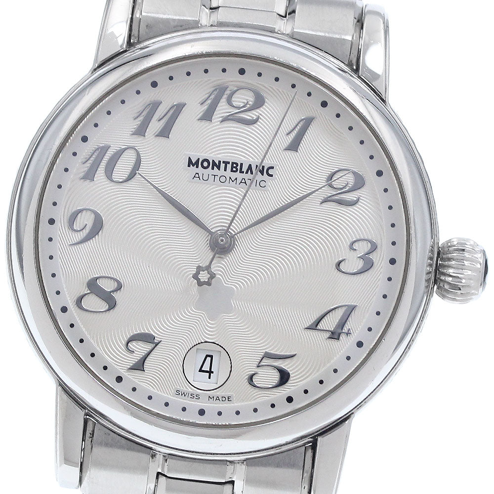 MONTBLANC Meisterstic 7042 Date Silver Dial Automatic Men's Watch_942627