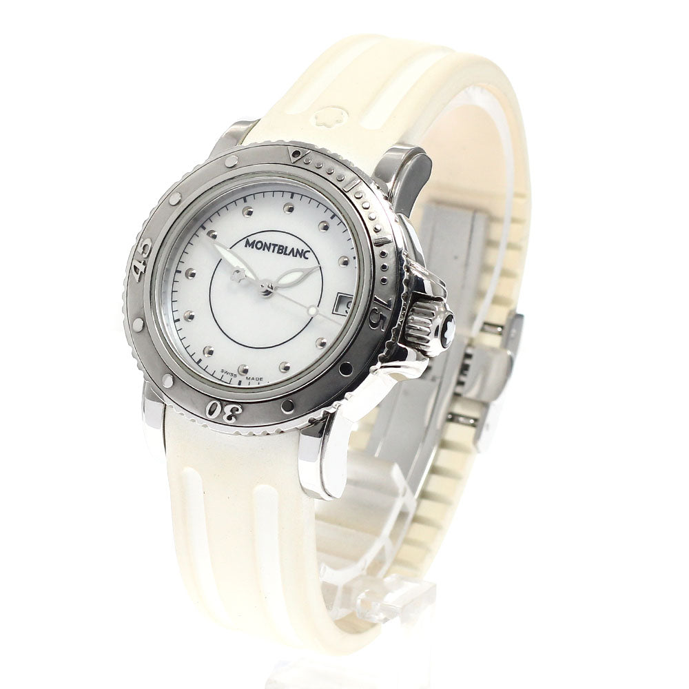 MONTBLANC Meisterstic 7036 Date White shell Dial Quartz Boy's Watch_942630