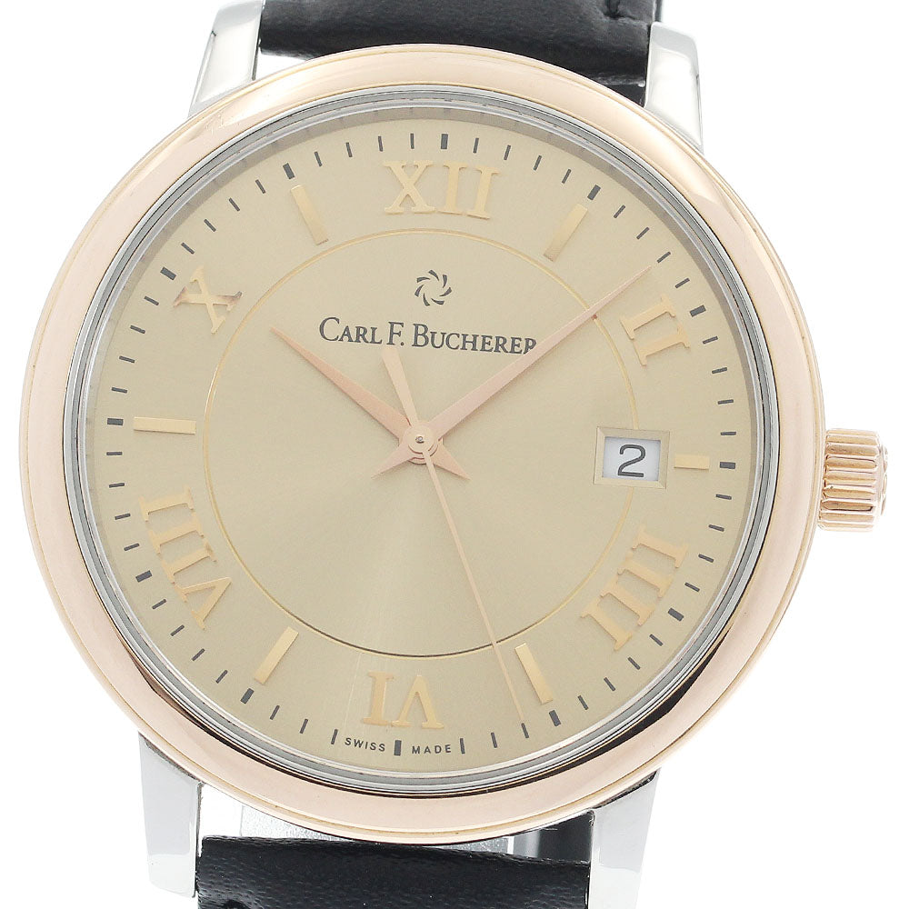 CARL F.BUCHERER Adamavi 10314.08 Date PG bezel Automatic Men's Watch_942631