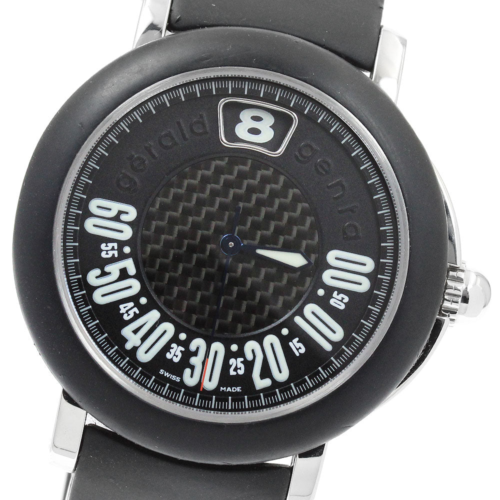 Gerald Genta Retro sports G3694 Jumping hour Black Dial Automatic Men's _942641
