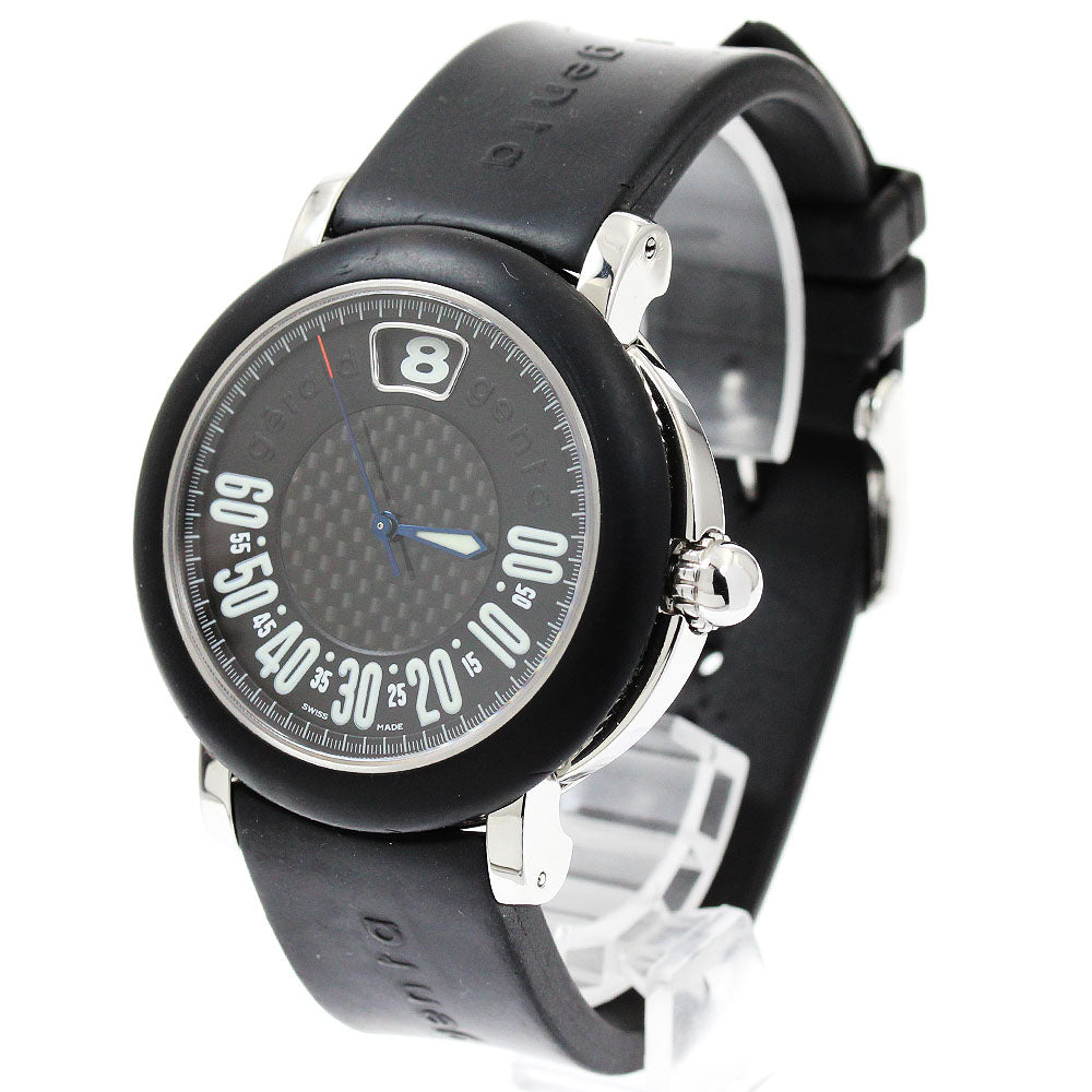 Gerald Genta Retro sports G3694 Jumping hour Black Dial Automatic Men's _942641