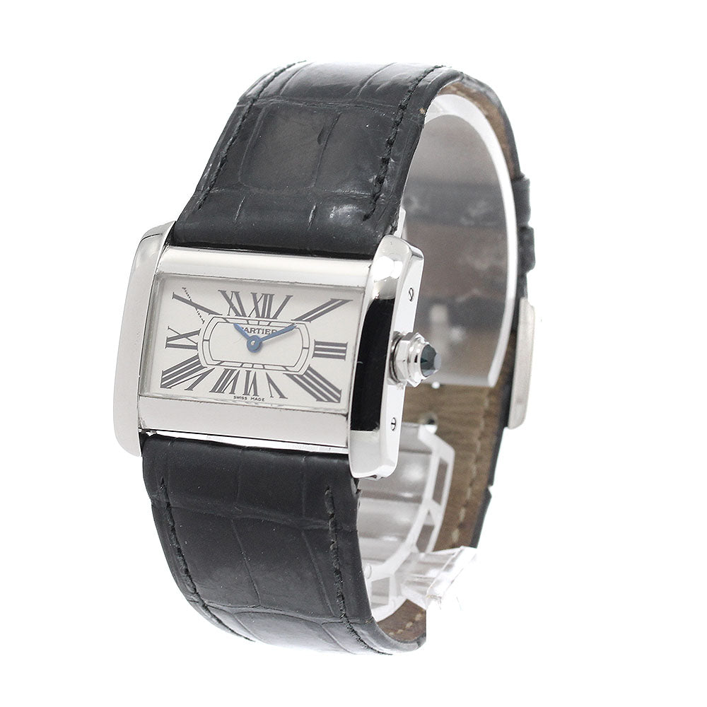 CARTIER Mini tank divan W6300255 beige Dial Quartz Ladies Watch_942646