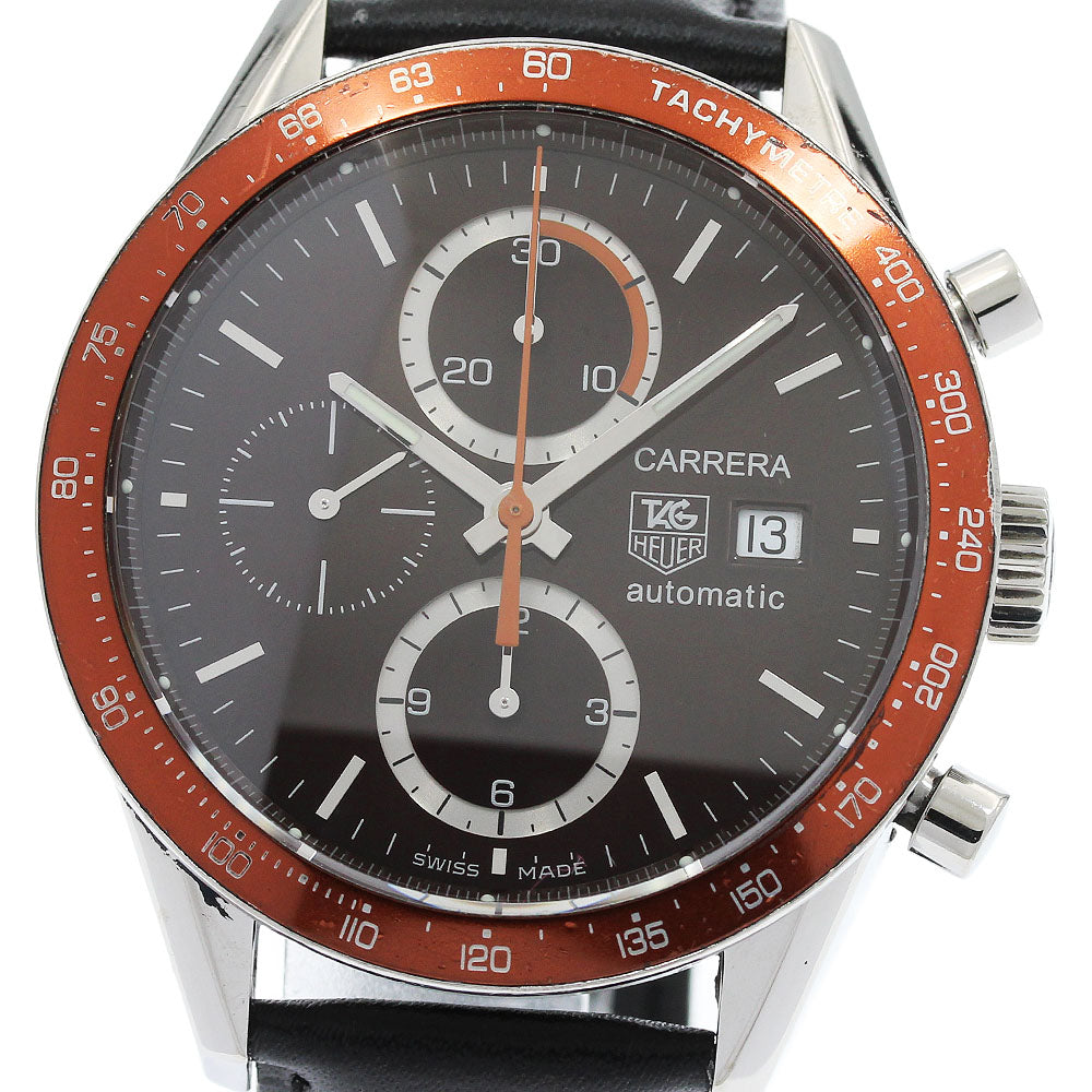 TAG HEUER New Carrera CV2013 Date Chronograph Brown Dial Automatic Men's_942649