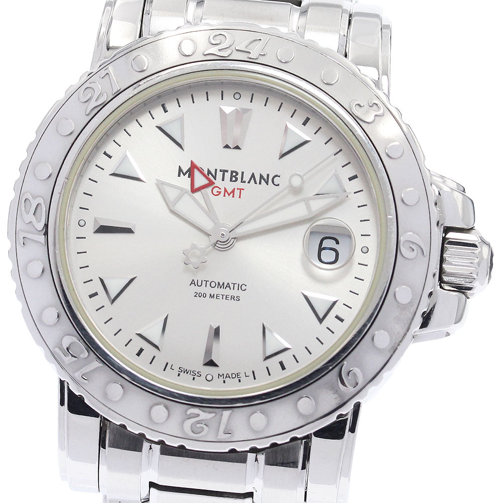 MONTBLANC GMT sports 7061 Date Silver Dial Automatic Men's Watch_942669