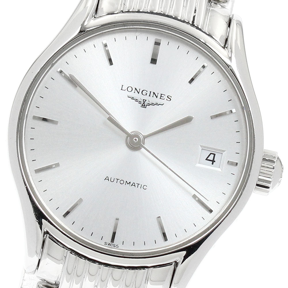 LONGINES Reel L4.360.4 Date Silver Dial Automatic Ladies Watch_942671