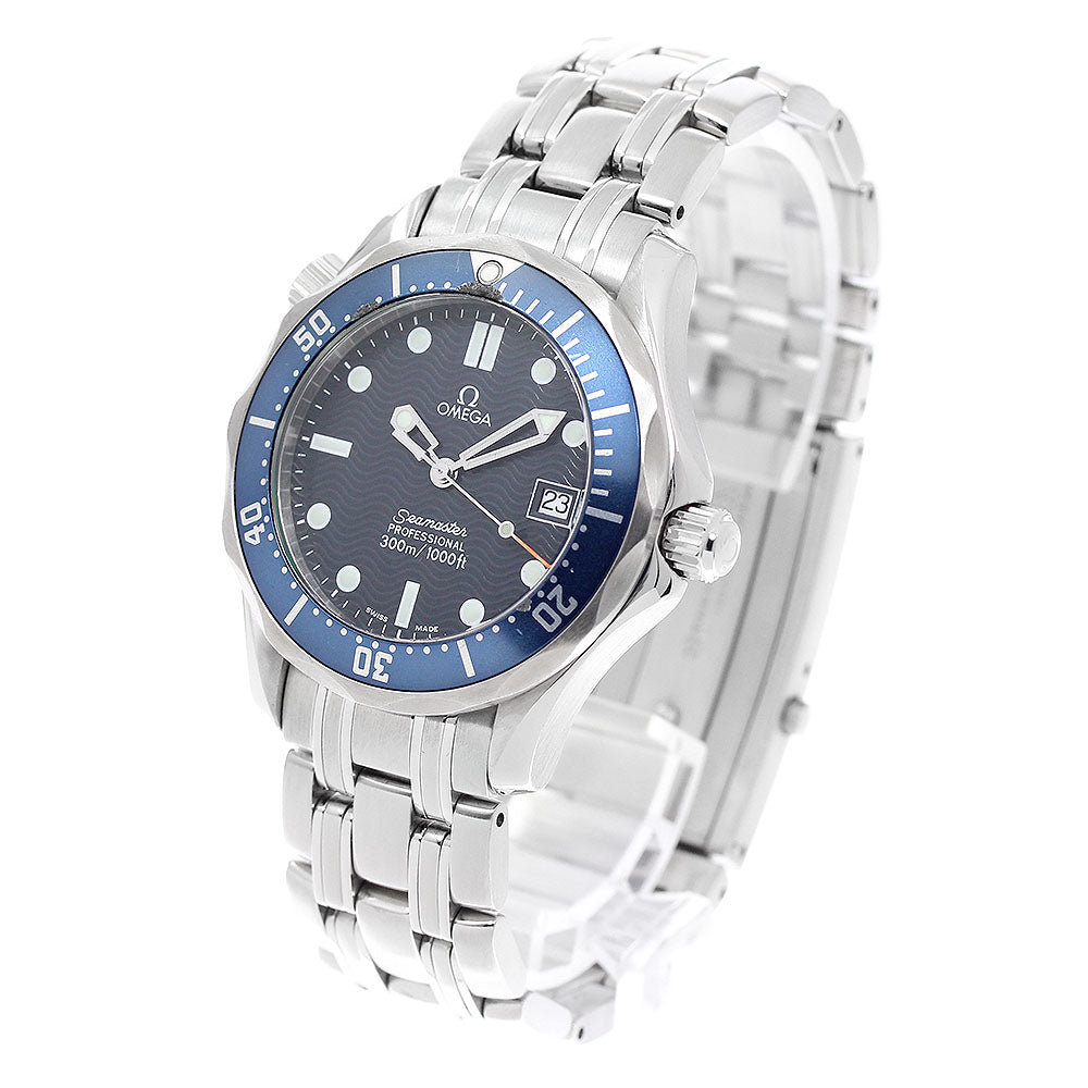 OMEGA Seamaster300 2561.80 Date Navy Dial Quartz Boy's Watch_942675
