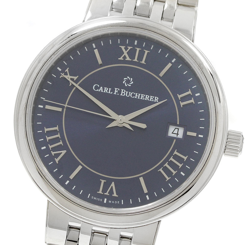 CARL F.BUCHERER Adamavi 00.10314.08.55.21 Date Navy Dial Automatic Men's_942679