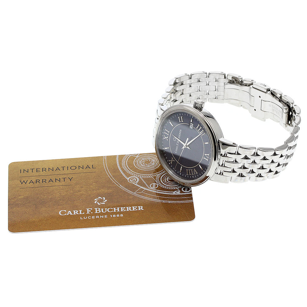 CARL F.BUCHERER Adamavi 00.10314.08.55.21 Date Navy Dial Automatic Men's_942679