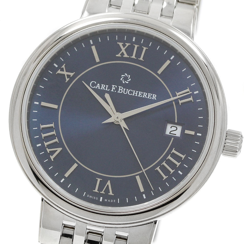 CARL F.BUCHERER Adamavi 00.10314.08.55.21 Date Navy Dial Automatic Men's_942681
