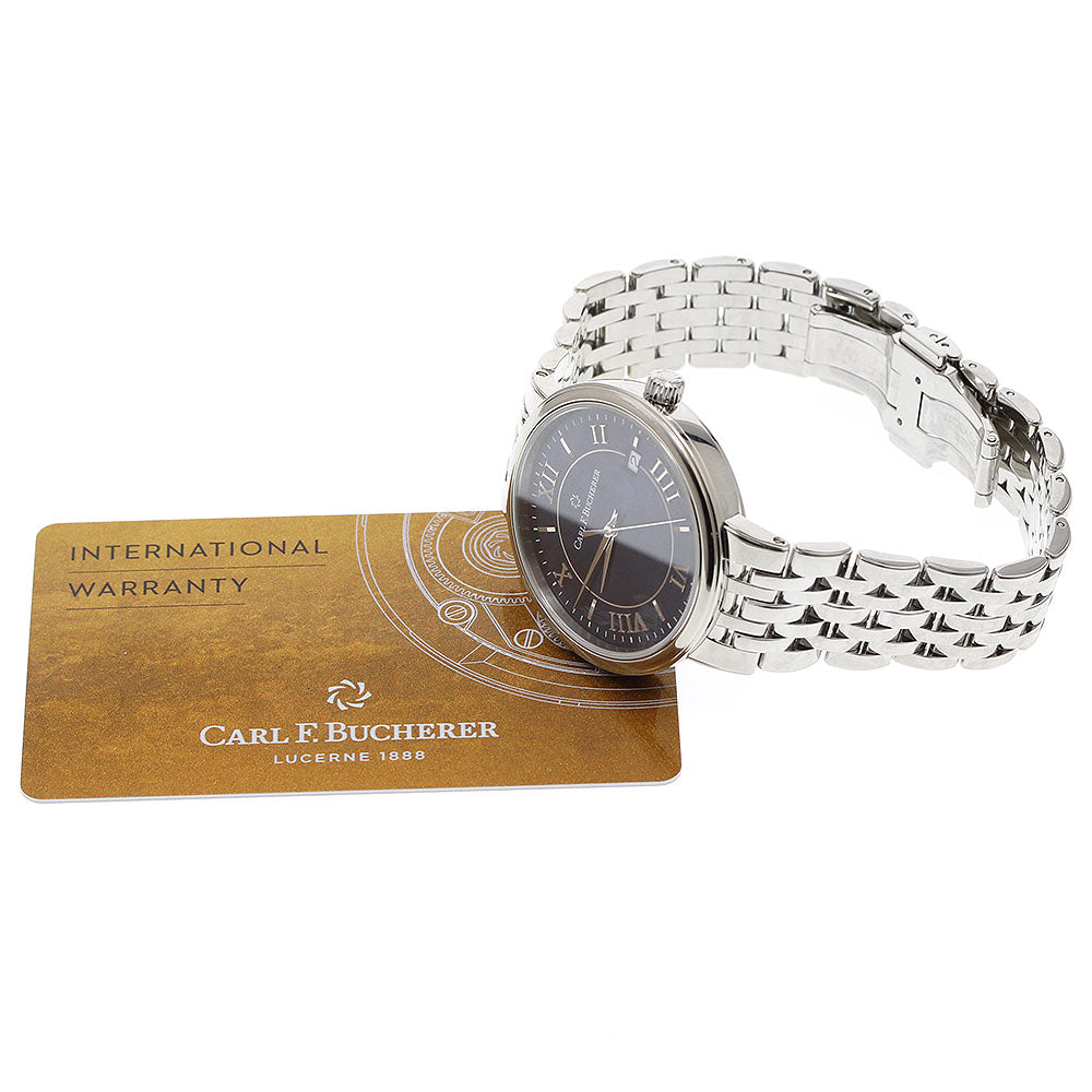 CARL F.BUCHERER Adamavi 00.10314.08.55.21 Date Navy Dial Automatic Men's_942681
