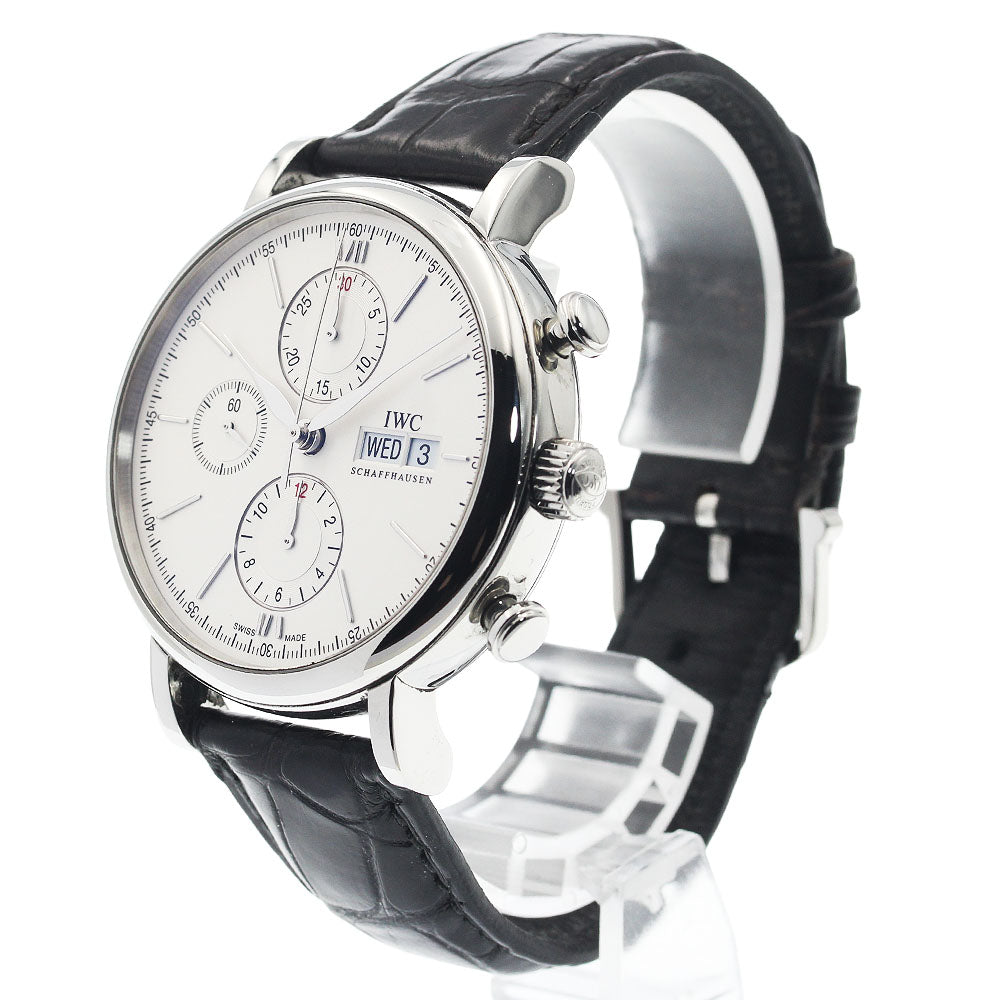 IWC SCHAFFHAUSEN Portofino IW391001 Chronograph day date Silver Dial Automatic Men's Watch_942696