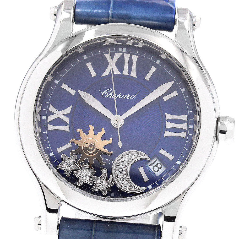 Chopard Happy Sports Sun Moon & Star 278559-3011 Date blue Dial Automatic Boy's Watch_942712