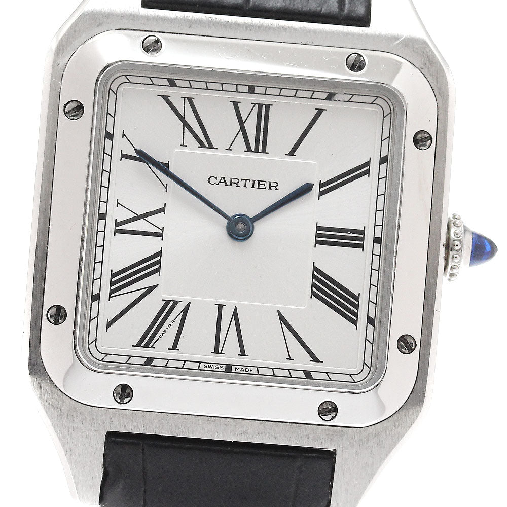 CARTIER Santos Dumont LM WSSA0022 Silver Dial Quartz Men's Watch_942723