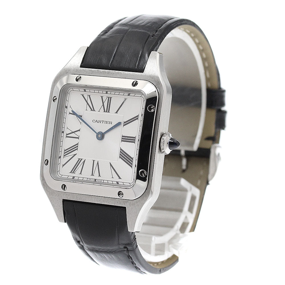 CARTIER Santos Dumont LM WSSA0022 Silver Dial Quartz Men's Watch_942723