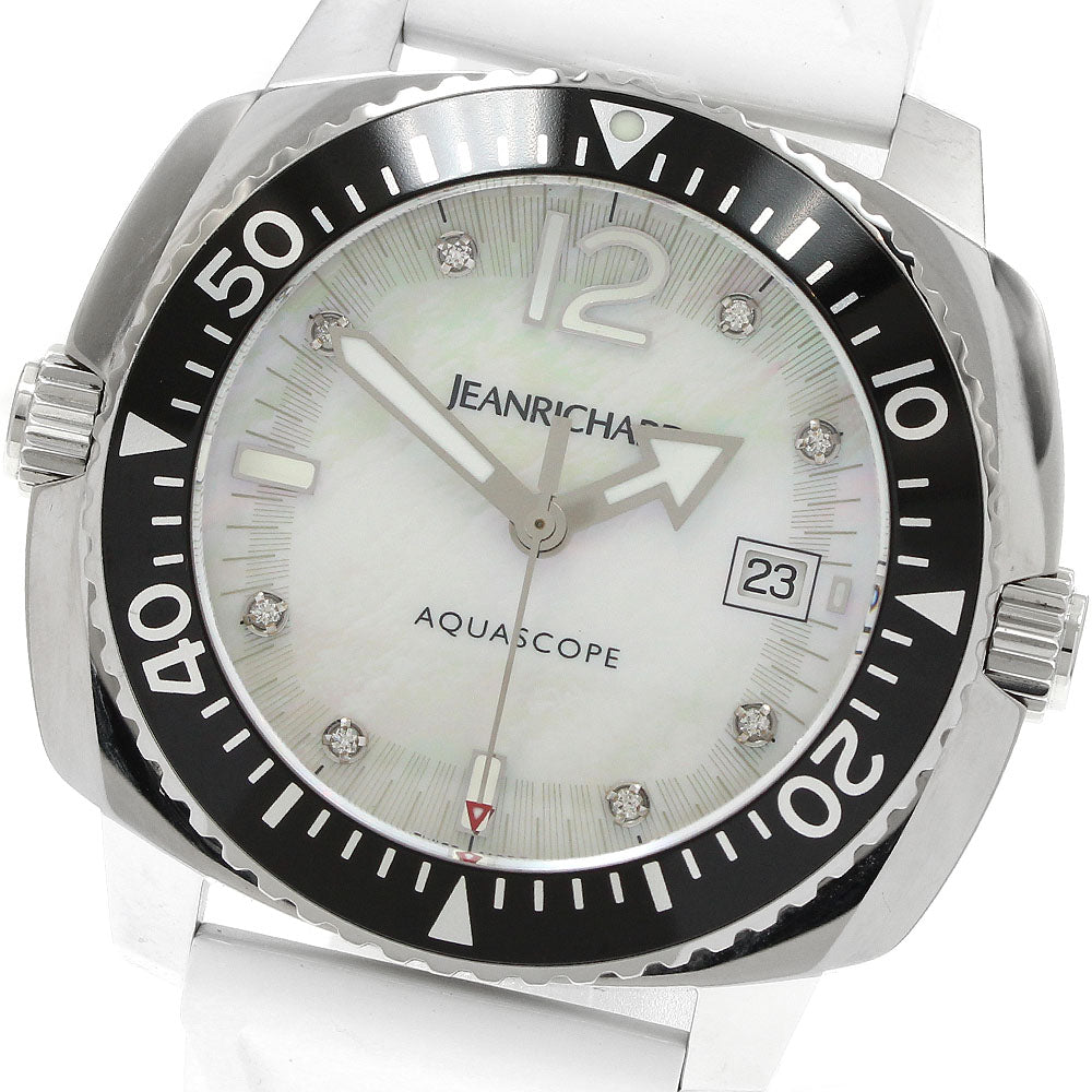 JEANRICHARD aquascope 60140-11-71C-AC7D 8P diamond date White shell Dial Automatic Men's Watch_942753