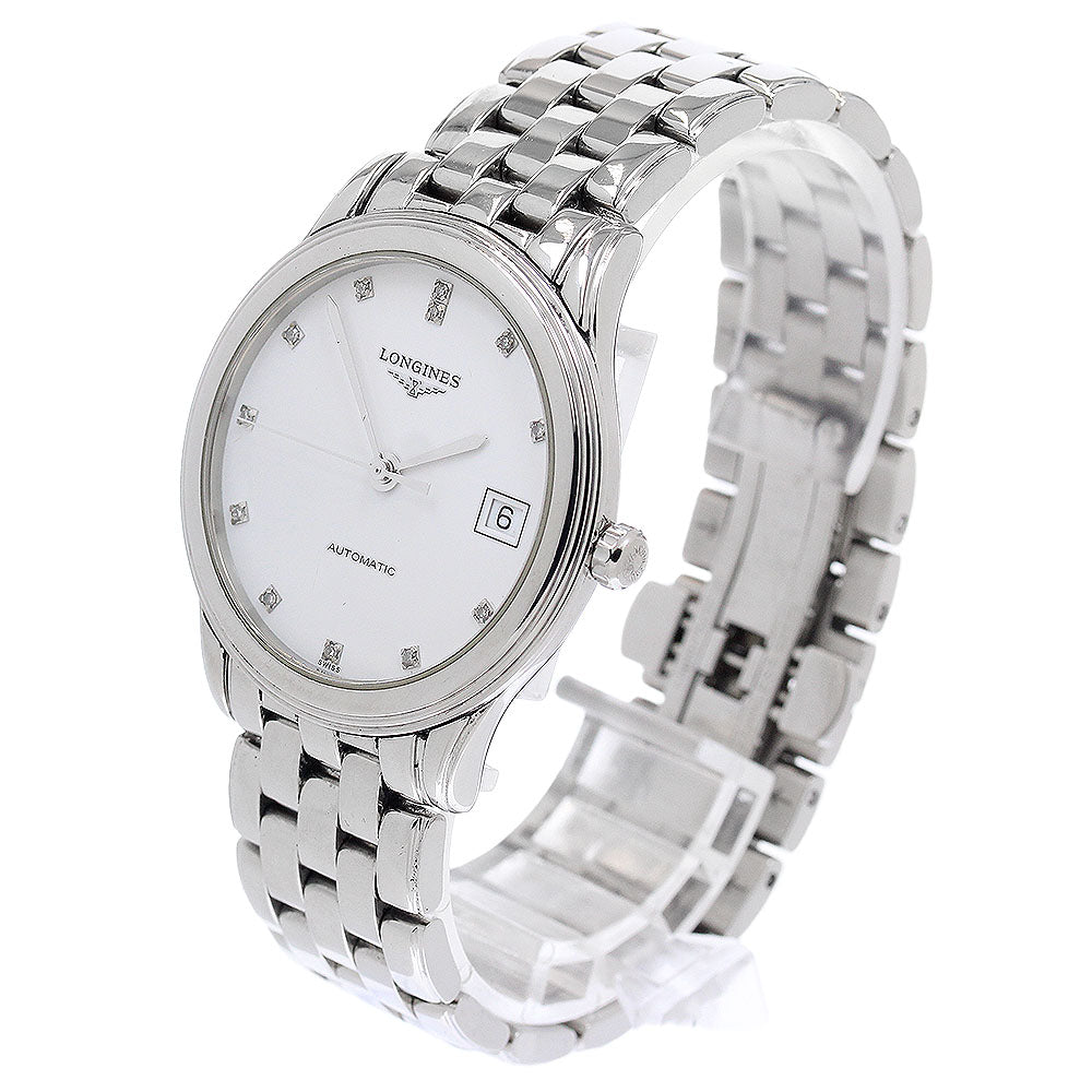 LONGINES Flagship L4.774.4 Date 12P diamond white Dial Automatic Men's_942755