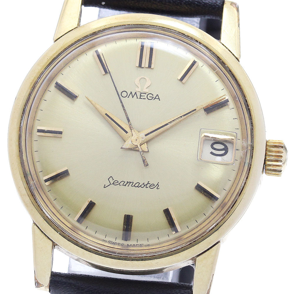 OMEGA Seamaster 14384 61 SC Date cal.610 Hand Winding Men's Watch_942762