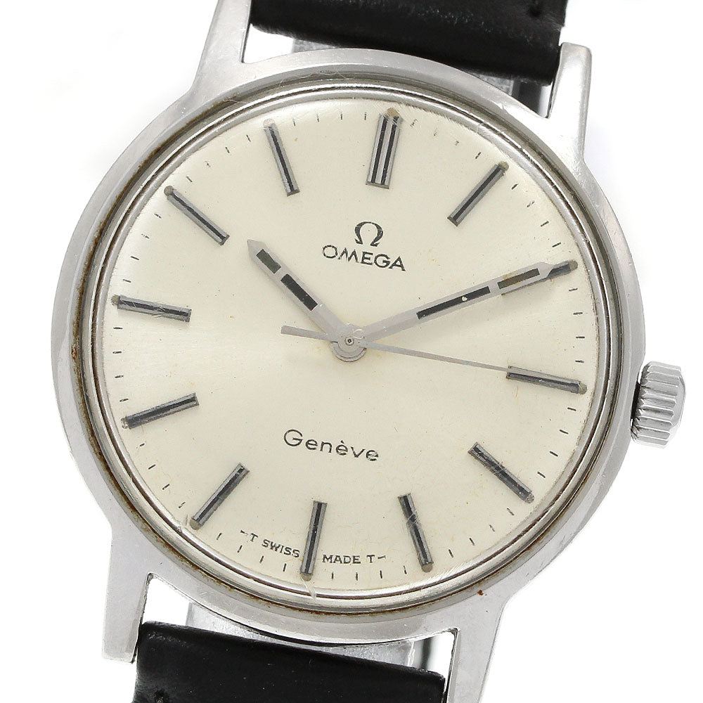 OMEGA Geneve 175.070 Vintage Cal.601 Silver Dial Hand Winding Men's Watch_942763