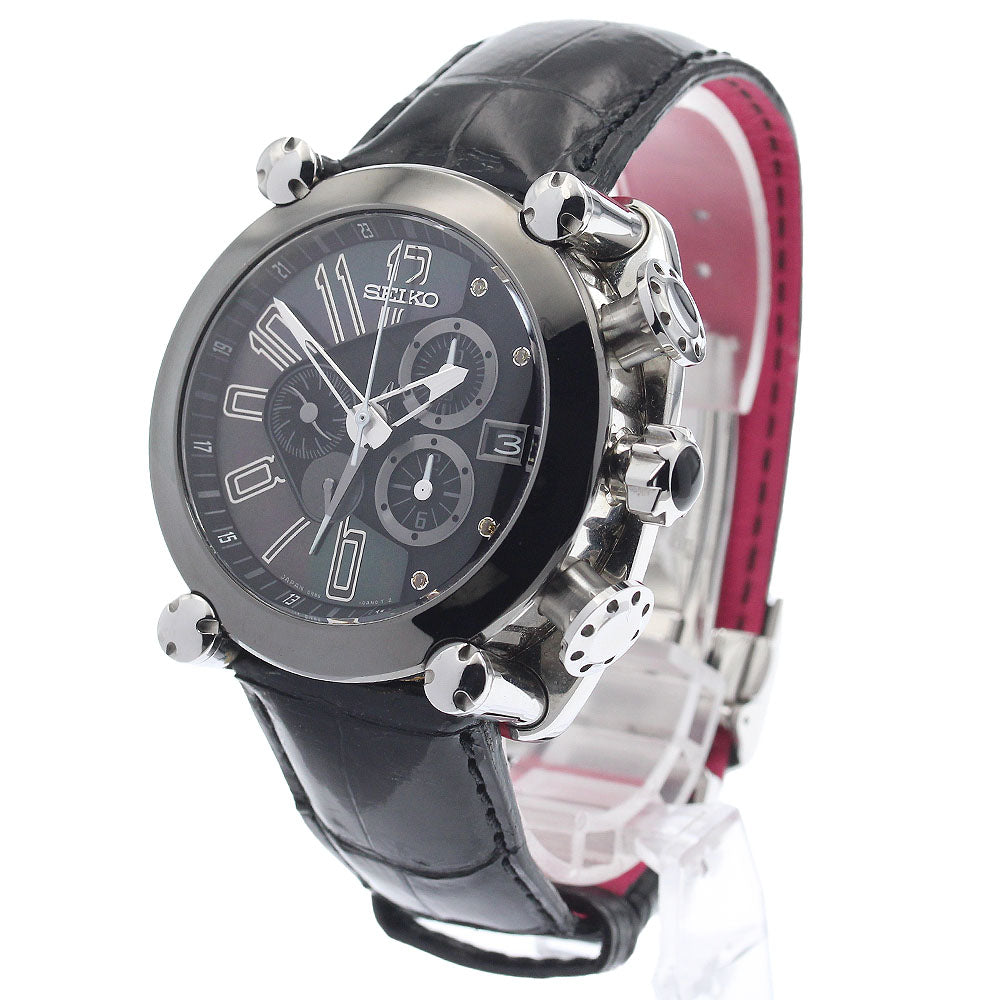 SEIKO Galante SBLA091/5R86-0AR0 10th Anniversary Limited Edition Black Panther Black / black shell Dial Spring drive Men's Watch_942803